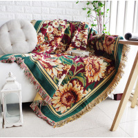 美式沙发毯出口全盖雏菊沙发巾线毯子布艺加厚防尘垫沙发罩|非洲菊 230*280cm