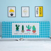 弹力布卡通弹力布全包床头罩床头套防尘罩半包简约现代欧式加厚软|仙人掌 2.2米