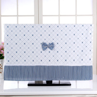 新款电视机罩防尘罩中式布艺盖巾32寸42寸50寸55液晶电视机套盖布|蓝冠 37英寸