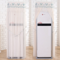 空调罩柜机柜式客厅立式格力美的海尔开机不取2匹3p方形防尘罩套|yn海棠-绿色 约180*56*36cm