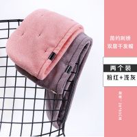 干发帽女吸水速干毛巾加厚洗头发帽子包头巾擦头神器网红浴帽|粉红+酱紫双层加厚(2条装)