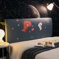 北欧风床头罩套床头套全包软包防尘罩保护套1.8米床头1.5弹力布套|恐龙宝贝 长200cm高50到65厘米之间适用