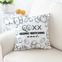 网红懒人kaws现代沙发布盖布防滑双人沙发靠背套罩万能防尘盖|kaws3 180*340cm