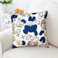 网红懒人kaws现代沙发布盖布防滑双人沙发靠背套罩万能防尘盖|kaws4 180*340cm