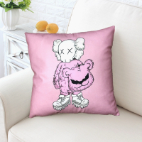 网红懒人kaws现代沙发布盖布防滑双人沙发靠背套罩万能防尘盖|kaws5 180*230cm双人位