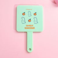 韩版创意网红手持小镜子女学生泫雅可立式便携镜梳套装桌面化妆镜|萌太-三个桔子