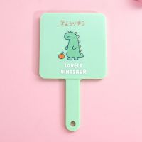 韩版创意网红手持小镜子女学生泫雅可立式便携镜梳套装桌面化妆镜|萌太-一个桔子