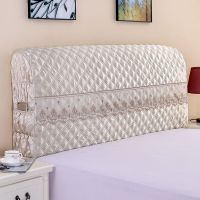 床头罩双面全包床头套罩防尘罩1.8m床夹棉实木皮床头布软包保护套|欧式米白 2.3米[高60厘米]