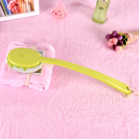 洗澡搓澡擦后背搓澡巾沐浴刷子长柄神器不求人成人搓泥皮强力|绿色[长柄澡巾刷]+替换布1个