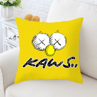 网红懒人kaws现代沙发布盖布防滑双人沙发靠背套罩万能防尘盖|kaws12 180*230cm双人位