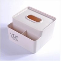 2个装 简约家用纸巾盒客厅抽纸盒餐巾纸盒车用车载塑料纸巾抽盒|北欧白 YDS纸巾盒(2个)