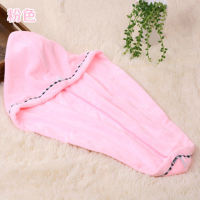 吸水女浴帽擦头发竹纤维成人干发帽包头巾快速干发毛巾公主帽|粉色