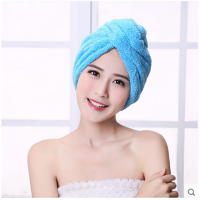 吸水女浴帽擦头发竹纤维成人干发帽包头巾快速干发毛巾公主帽|蓝色（加大款）