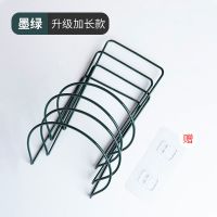 6个挂帽子神器家用帽架帽子收纳架门后帽子架子整理收纳创意挂钩|升级加长-墨绿[环*4+双排钩*1]