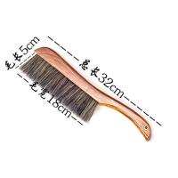 马猪鬃毛床上除尘刷猪鬃毛扫床笤帚掸床扫帚车内清洁刷扫炕刷子|中号红色手柄 猪鬃毛(70%猪鬃)