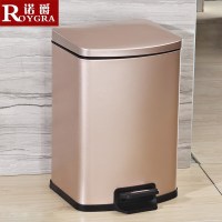 不锈钢脚踏垃圾桶脚踩家用厨房创意欧式客厅静音带盖垃圾桶有盖