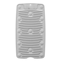 硅胶搓衣板洗衣板塑料防滑吸盘家用洗衣垫卫生间专用|45X23.5CM搓衣板-灰色