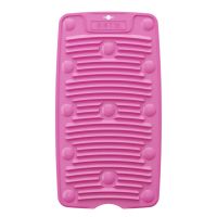 硅胶搓衣板洗衣板塑料防滑吸盘家用洗衣垫卫生间专用|45X23.5CM搓衣板-紫色