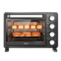 /pt2531电烤箱家用烘焙蛋糕多功能25l升小型烤箱全自动M6|黑色PT2500