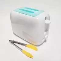 多功能小型面包机迷你早餐机全自动片多士炉烤面包机家用吐司机2|烤面包机+防尘盖+面包夹