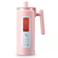 破壁免过滤全自动1-2米糊机免煮豆浆机人家用单人迷你小型|粉色