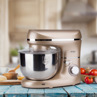 机器商用发酵搅拌全自动揉面家用小型和面机厨师机多功能打蛋|土豪金