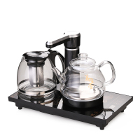 上水智能防烫电热水壶茶具烧水泡自吸式抽水电茶炉全自动茶壶家用|自动黑色保温玻璃壶玻璃款
