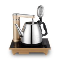 自动上式烧水壶电热水壶自动抽水壶小茶炉水电茶炉旭电抽水|食品级304不锈钢金色A118 半自动