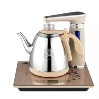 自动上式烧水壶电热水壶自动抽水壶小茶炉水电茶炉旭电抽水|全自动304不锈钢金色01B 半自动