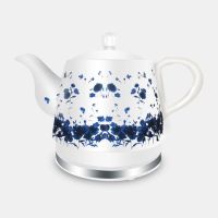 陶瓷电水壶电热水壶烧水壶防干烧自动断电304食品级水壶中秋礼品|水点桃花机械版