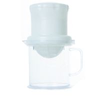 宝宝辅食榨汁机制作原汁机家用榨汁器[榨汁神器]手动lonlon|榨汁机[白色] [一个装]+[随机色圆形]雪糕模具