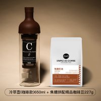 家用热泡冷泡冰酿冰咖啡壶玻璃冷水壶日本冰滴咖啡壶冷萃壶|咖啡色冷萃壶+冷萃咖啡227g磨粉需备注