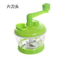 绞肉机家用手动饺子馅碎菜机家用手摇搅拌机切小型绞菜机辣椒神器|加厚六刀片