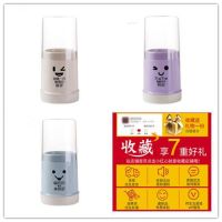 带盖防尘筷子架塑料筷子筒 厨房餐具收纳架沥水筷子笼勺子置物架W8|卡通米+卡通蓝+卡通紫(带盖带沥水)