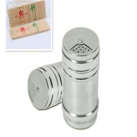 不锈钢胡椒粉罐牙签筒牙签瓶 牙签盒牙签筒调料罐烧烤佐料盒M5|4.5cm*8cm三个装送标签和牙签