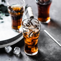 玻璃可乐杯水杯家用透明啤酒小麦杯果汁杯创意奶昔杯饮品杯子