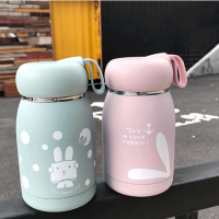 超萌可爱学生保温杯可刻字女清新小巧便携304不锈钢真空保温水杯