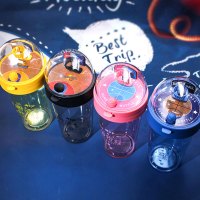 趣味投篮水杯简约小清新塑料杯女便携可爱大容量学生创意个性杯子