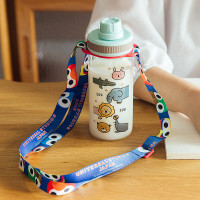 网红少女学生玻璃杯可爱夏天吸管杯创意ins风简约便携水杯Q5