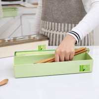纤竹筷子收纳盒创意厨房用品环保竹纤维塑料麦秆筷子笼筷子盒N2|新竹绿