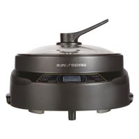 升降火锅智能定时电煮锅大容量304不锈钢电火锅多功能家用电热锅G9|质感黑