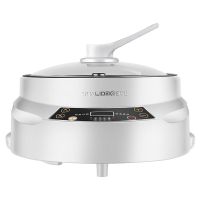 升降火锅智能定时电煮锅大容量304不锈钢电火锅多功能家用电热锅G9|白色特价款