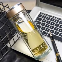 双层加厚玻璃杯水杯高档玻璃杯保温杯大容量防爆男女办公杯茶水杯