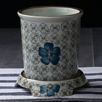 陶瓷餐具家用筷子筒 带沥水筷筒N4|兰富贵A963-24