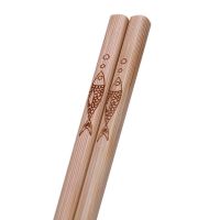 天然竹制餐具筷子无漆无蜡竹筷家用竹筷子家庭装Z6|幸福鱼五年老竹无节筷10双