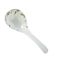 骨质瓷分汤勺香榭丽舍骨瓷大调羹瓷大马戈大汤勺子长汤勺G2|香榭丽舍-大马戈勺