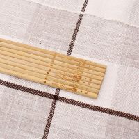 [5-40双竹筷]无漆无蜡天然中式家庭装竹筷家用筷子防滑套装餐具F0|金鱼无竹节 5双