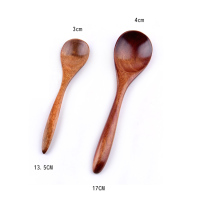 荷木环保木勺 儿童小调羹小勺子 宝宝吃饭勺舀蜂蜜勺婴幼儿小汤勺X0|opp透明袋大中组合