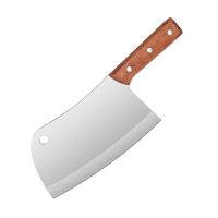 大号不锈钢厨师屠宰专用弯刀骨刀杀猪分割刀剔骨刀割肉刀猪肉刀J7|[礼品一份] 全钢凤尾骨刀