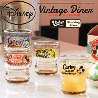 日本石塚硝子卡通迪士尼米奇玻璃杯锤目纹果汁冷饮情侣水杯V2